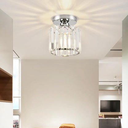 Plafondlamp Modern met Kristallen Kap en Decoratieve Lichtpatronen