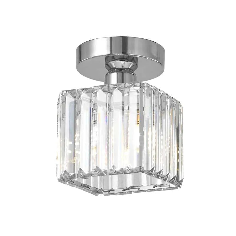 Plafondlamp Modern met Kristallen Kap en Decoratieve Lichtpatronen