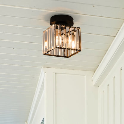 Plafondlamp Modern met Kristallen Kap en Decoratieve Lichtpatronen