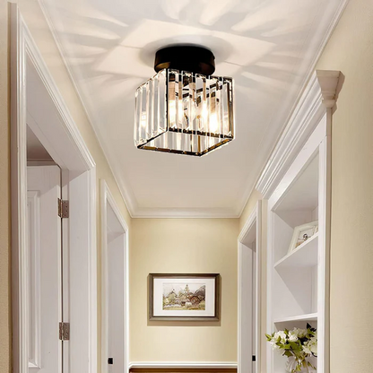 Plafondlamp Modern met Kristallen Kap en E27 Fitting
