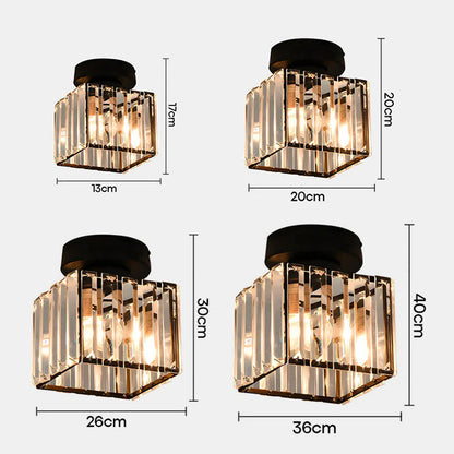 Plafondlamp Modern met Kristallen Kap en E27 Fitting