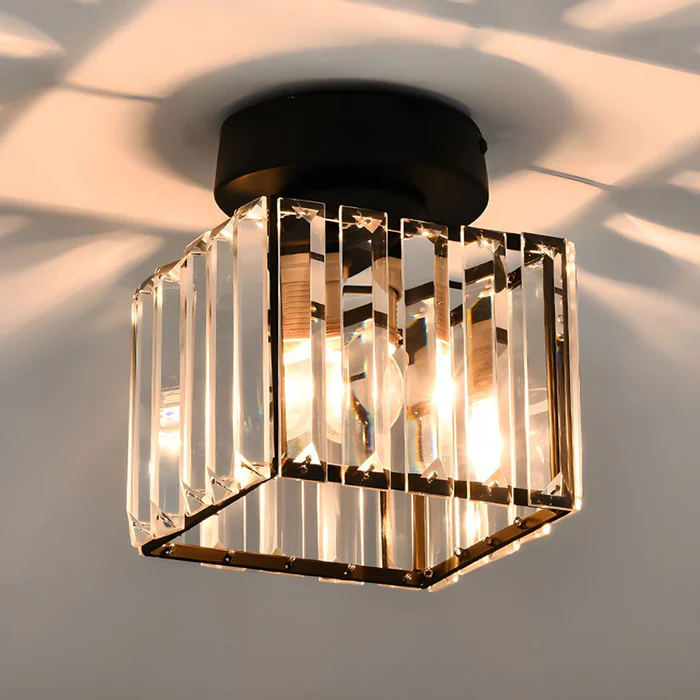 Plafondlamp Modern met Kristallen Kap en E27 Fitting