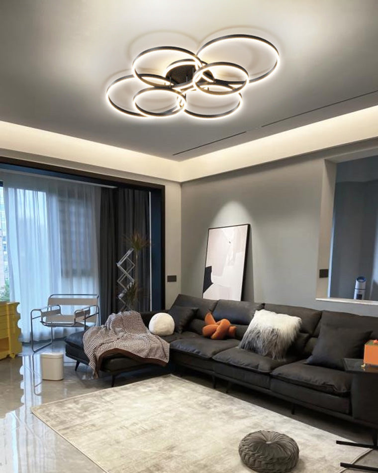 Plafondlamp Modern met Meerdere Ringen en Geïntegreerde LED Dimbaar