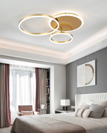 Plafondlamp Modern met Meerdere Ringen en Geïntegreerde LED Dimbaar