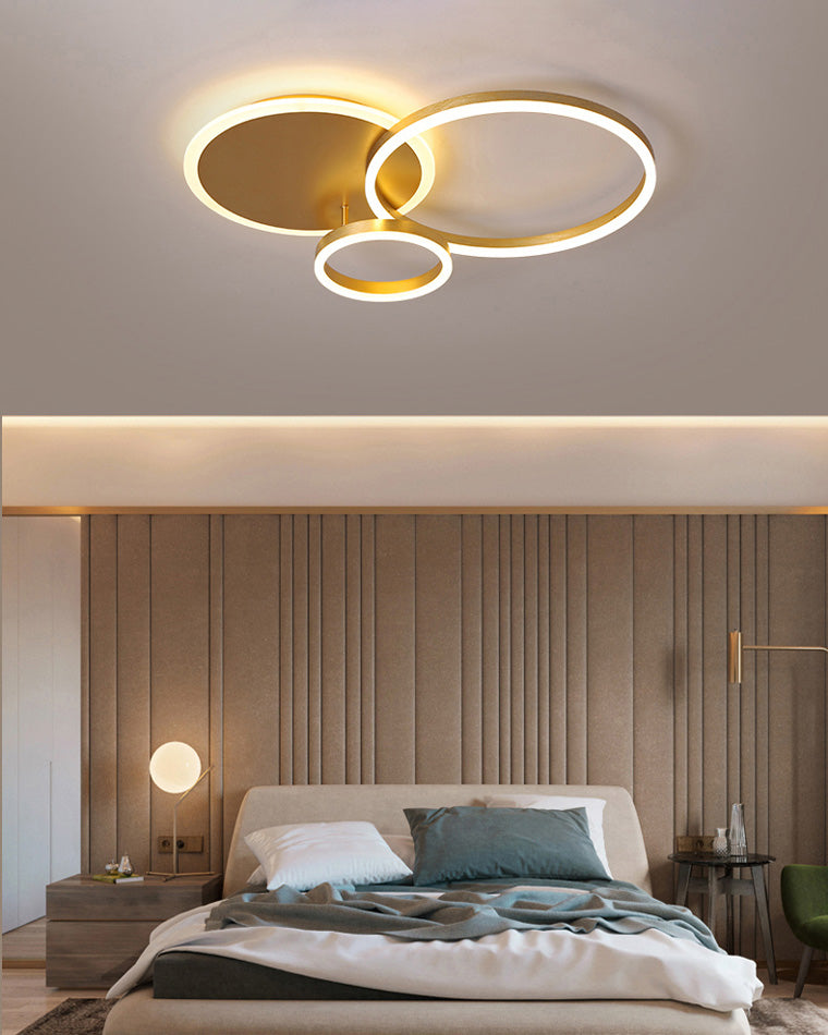 Plafondlamp Modern met Meerdere Ringen en Geïntegreerde LED Dimbaar