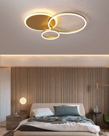 Plafondlamp Modern met Meerdere Ringen en Geïntegreerde LED Dimbaar