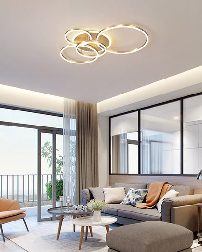 Plafondlamp Modern met Meerdere Ringen en Geïntegreerde LED Dimbaar