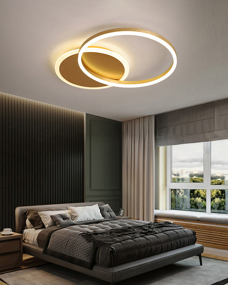 Plafondlamp Modern met Meerdere Ringen en Geïntegreerde LED Dimbaar