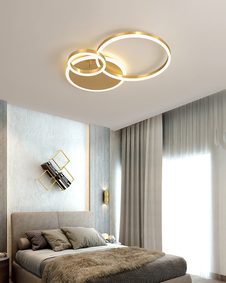 Plafondlamp Modern met Meerdere Ringen en Geïntegreerde LED Dimbaar