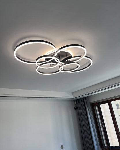 Plafondlamp Modern met Meerdere Ringen en Geïntegreerde LED Dimbaar