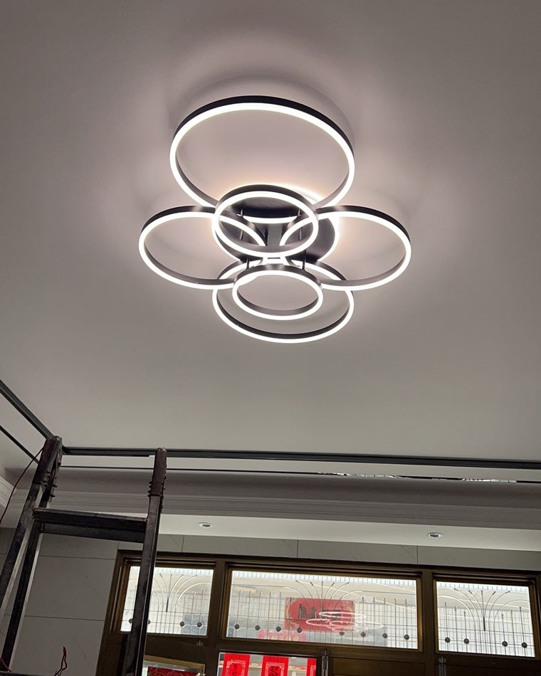 Plafondlamp Modern met Meerdere Ringen en Geïntegreerde LED Dimbaar