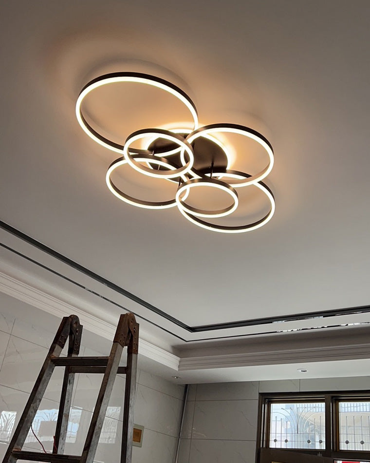 Plafondlamp Modern met Meerdere Ringen en Geïntegreerde LED Dimbaar