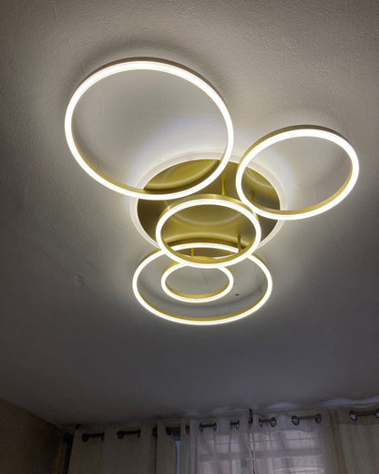 Plafondlamp Modern met Meerdere Ringen en Geïntegreerde LED Dimbaar