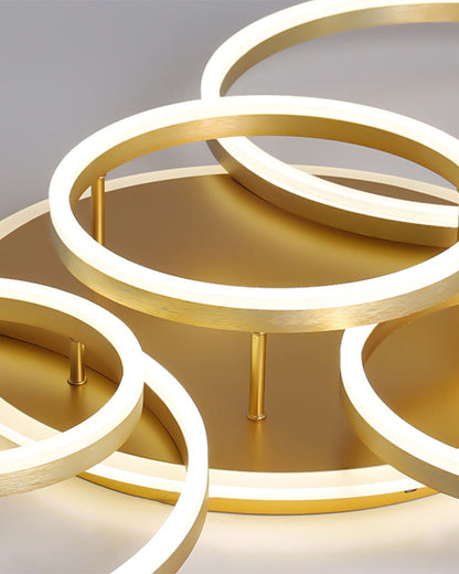Plafondlamp Modern met Meerdere Ringen en Geïntegreerde LED Dimbaar