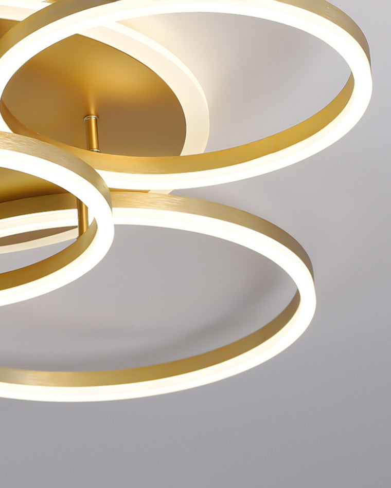 Plafondlamp Modern met Meerdere Ringen en Geïntegreerde LED Dimbaar