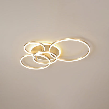 Plafondlamp Modern met Meerdere Ringen en Geïntegreerde LED Dimbaar