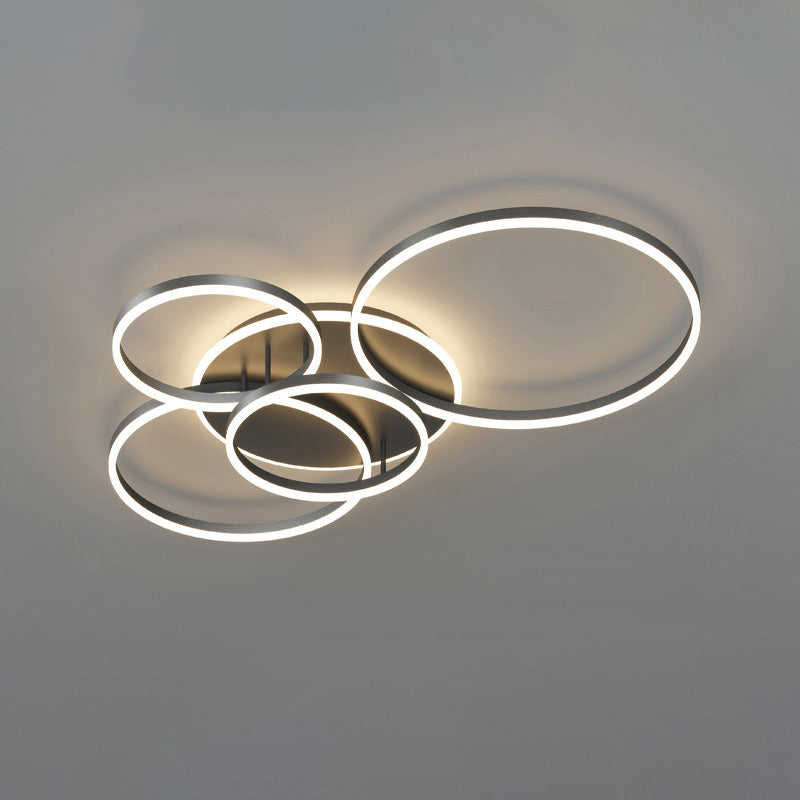 Plafondlamp Modern met Meerdere Ringen en Geïntegreerde LED Dimbaar