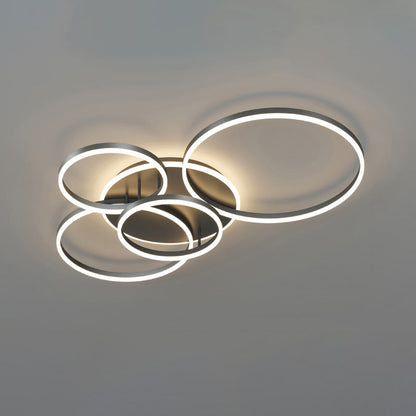 Plafondlamp Modern met Meerdere Ringen en Geïntegreerde LED Dimbaar