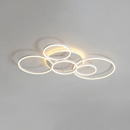 Plafondlamp Modern met Meerdere Ringen en Geïntegreerde LED Dimbaar