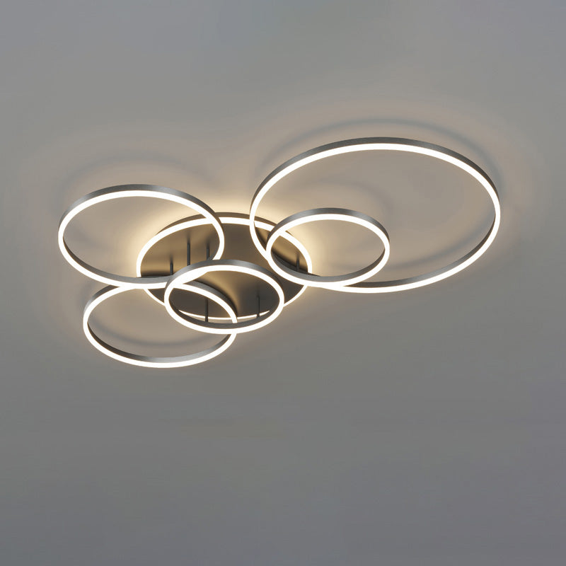 Plafondlamp Modern met Meerdere Ringen en Geïntegreerde LED Dimbaar