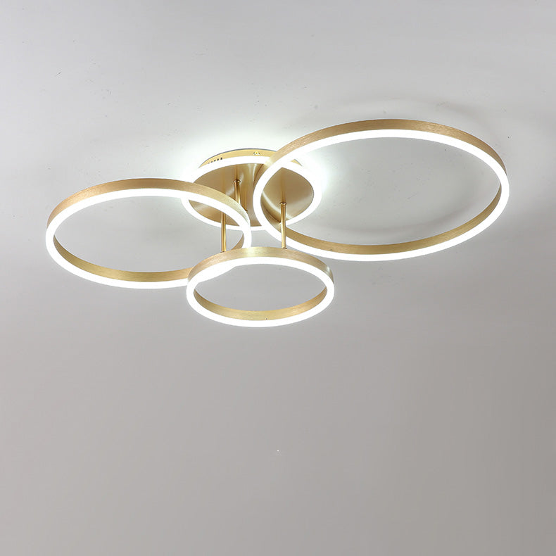 Plafondlamp Modern met Meerdere Ringen en Geïntegreerde LED Dimbaar