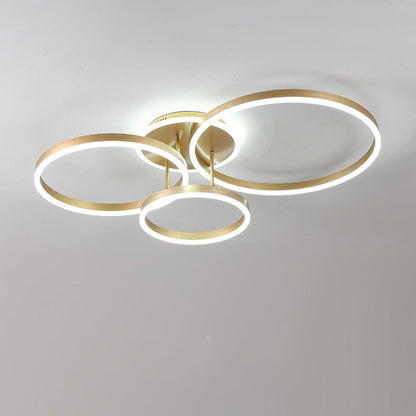 Plafondlamp Modern met Meerdere Ringen en Geïntegreerde LED Dimbaar
