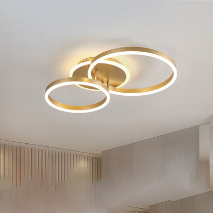 Plafondlamp Modern met Meerdere Ringen en Geïntegreerde LED Dimbaar