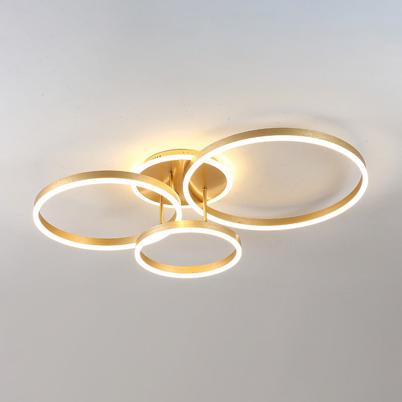 Plafondlamp Modern met Meerdere Ringen en Geïntegreerde LED Dimbaar