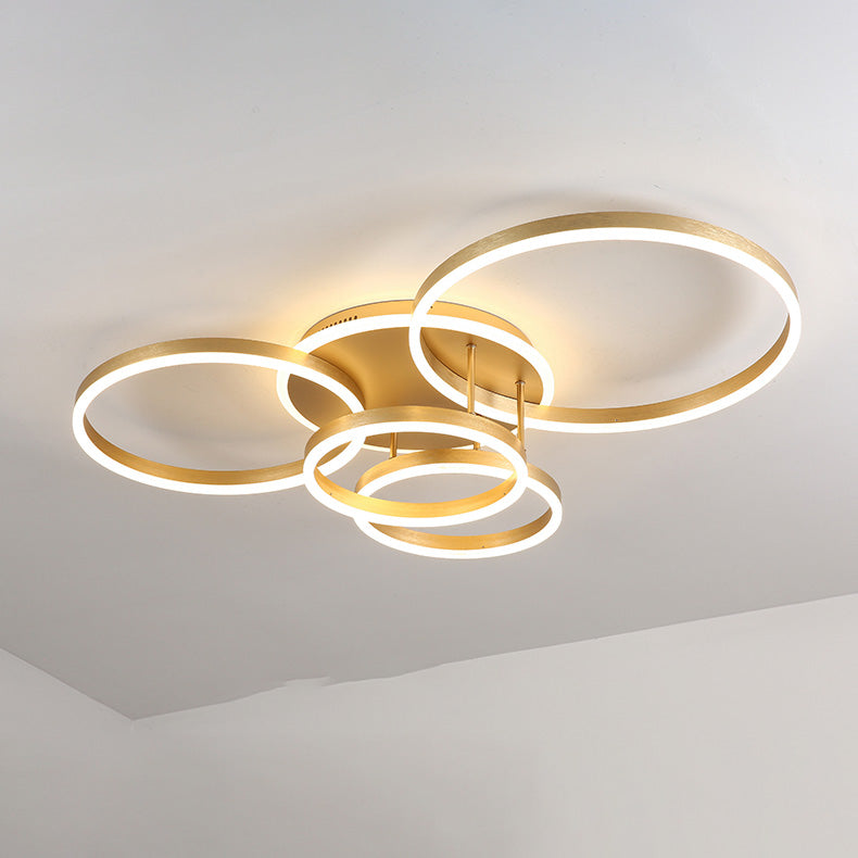 Plafondlamp Modern met Meerdere Ringen en Geïntegreerde LED Dimbaar