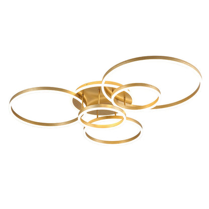Plafondlamp Modern met Meerdere Ringen en Geïntegreerde LED Dimbaar