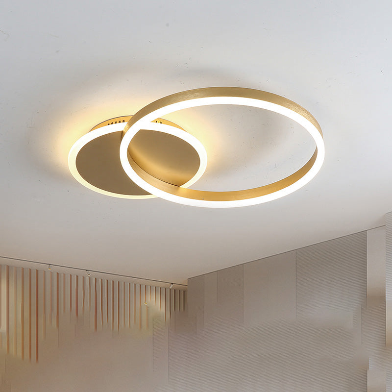 Plafondlamp Modern met Meerdere Ringen en Geïntegreerde LED Dimbaar