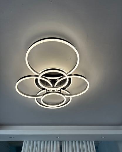 Plafondlamp Modern met Meerdere Ringen en Geïntegreerde LED Dimbaar
