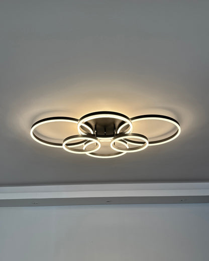 Plafondlamp Modern met Meerdere Ringen en Geïntegreerde LED Dimbaar