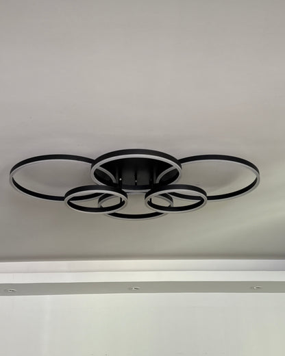 Plafondlamp Modern met Meerdere Ringen en Geïntegreerde LED Dimbaar