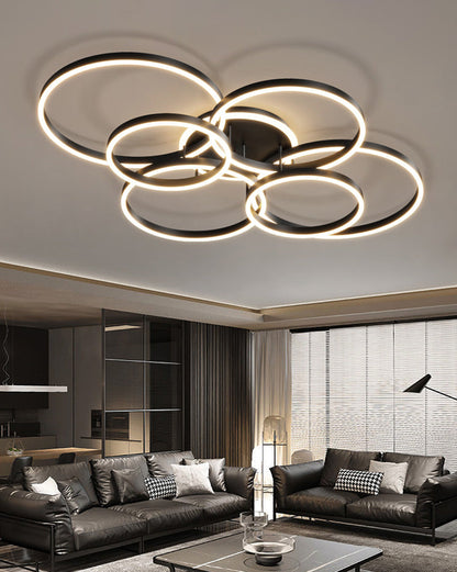 Plafondlamp Modern met Meerdere Ringen en Geïntegreerde LED Dimbaar