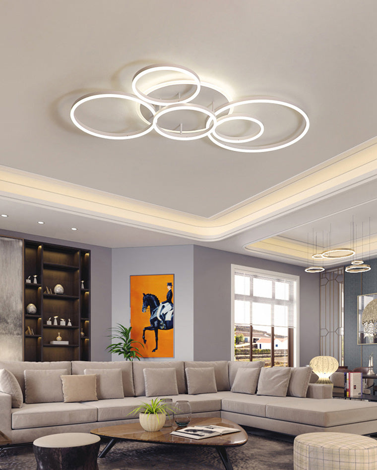 Plafondlamp Modern met Meerdere Ringen en Geïntegreerde LED Dimbaar