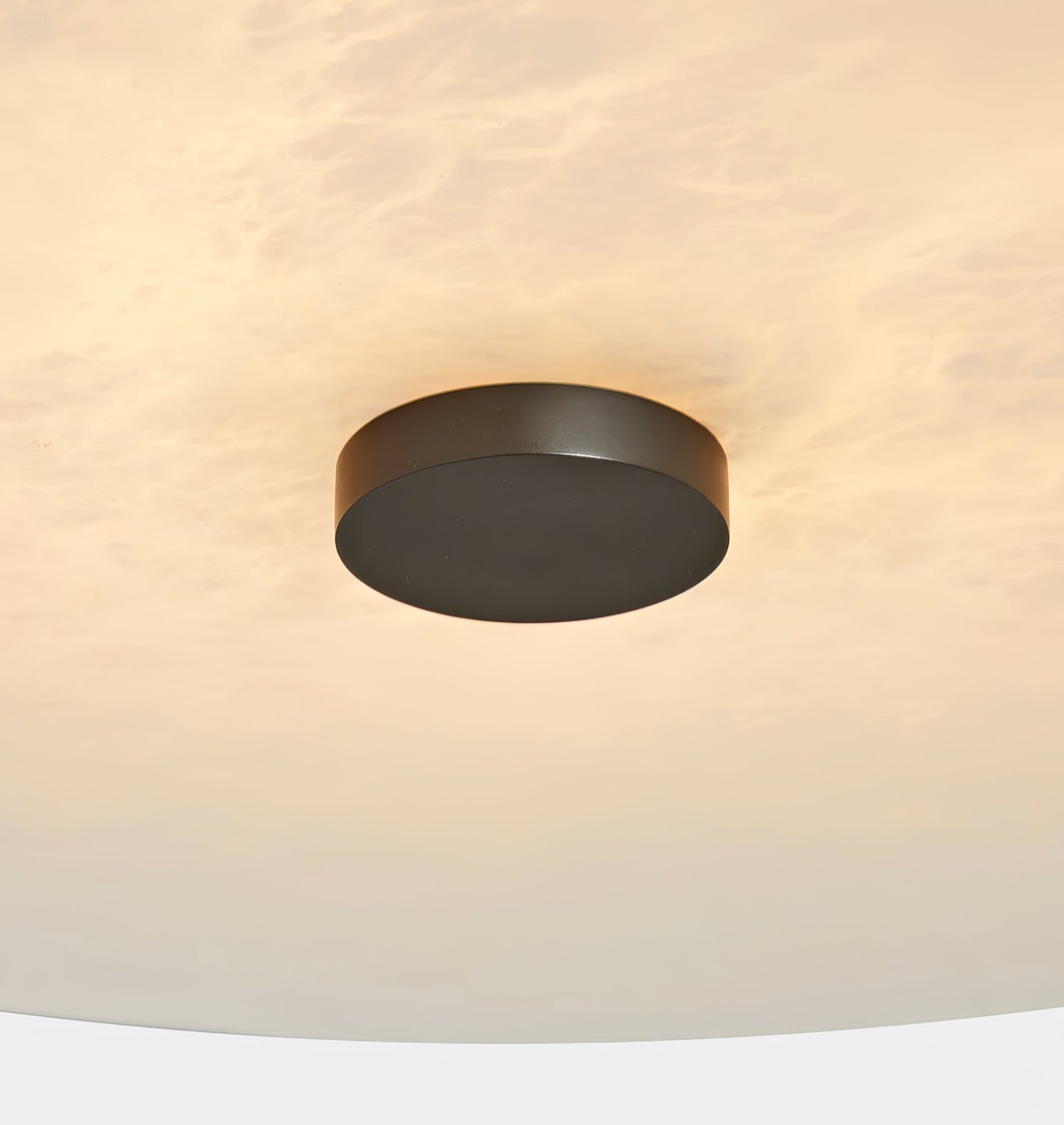 Plafondlamp Modern met Ronde Alabasten Kap en Geïntegreerde LED