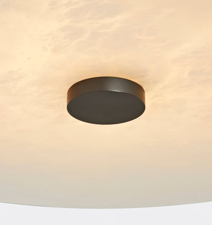 Plafondlamp Modern met Ronde Alabasten Kap en Geïntegreerde LED