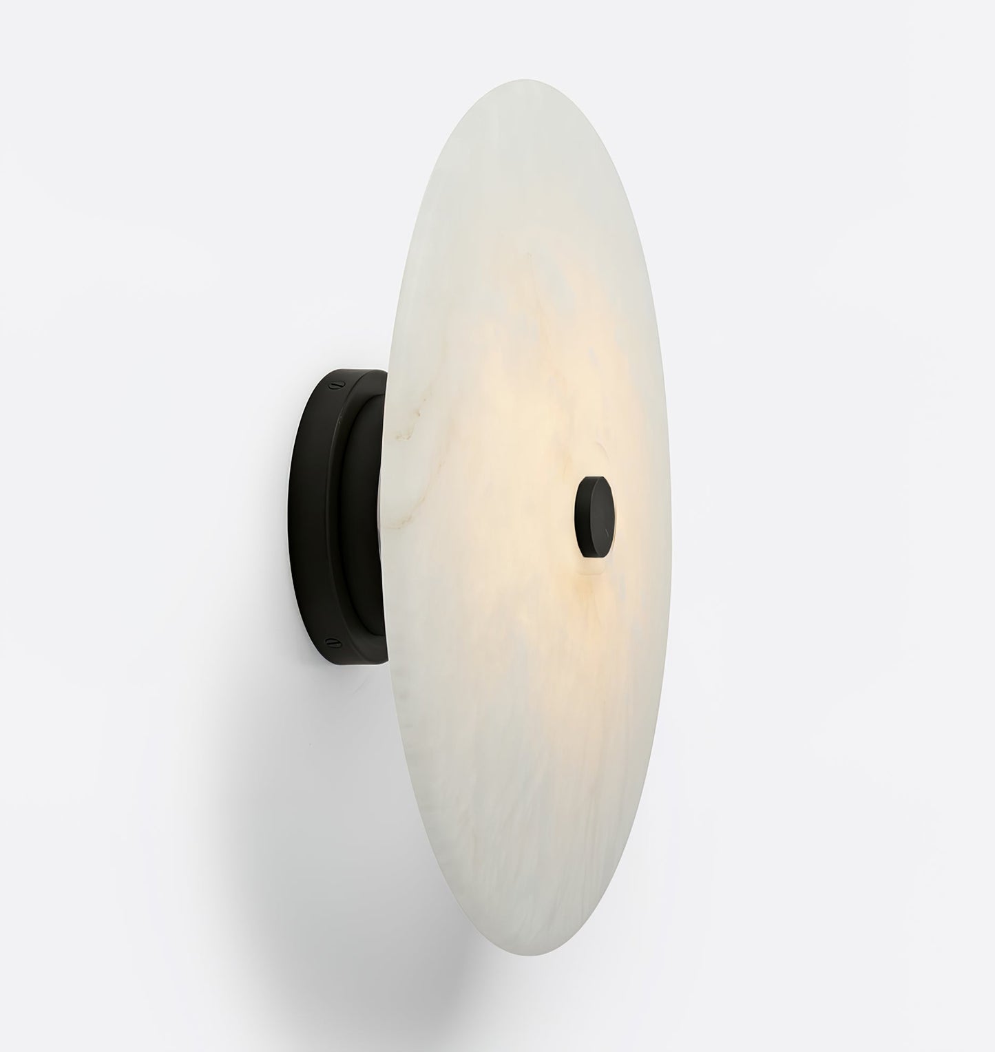 Plafondlamp Modern met Ronde Alabasten Kap en Geïntegreerde LED