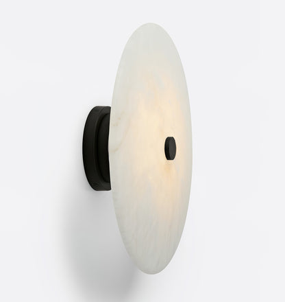 Plafondlamp Modern met Ronde Alabasten Kap en Geïntegreerde LED