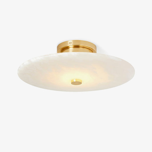 Plafondlamp Modern met Ronde Alabasten Kap en Geïntegreerde LED