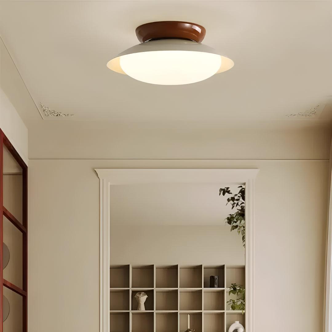 Plafondlamp Retro met Koepelvorm en Geïntegreerd LED