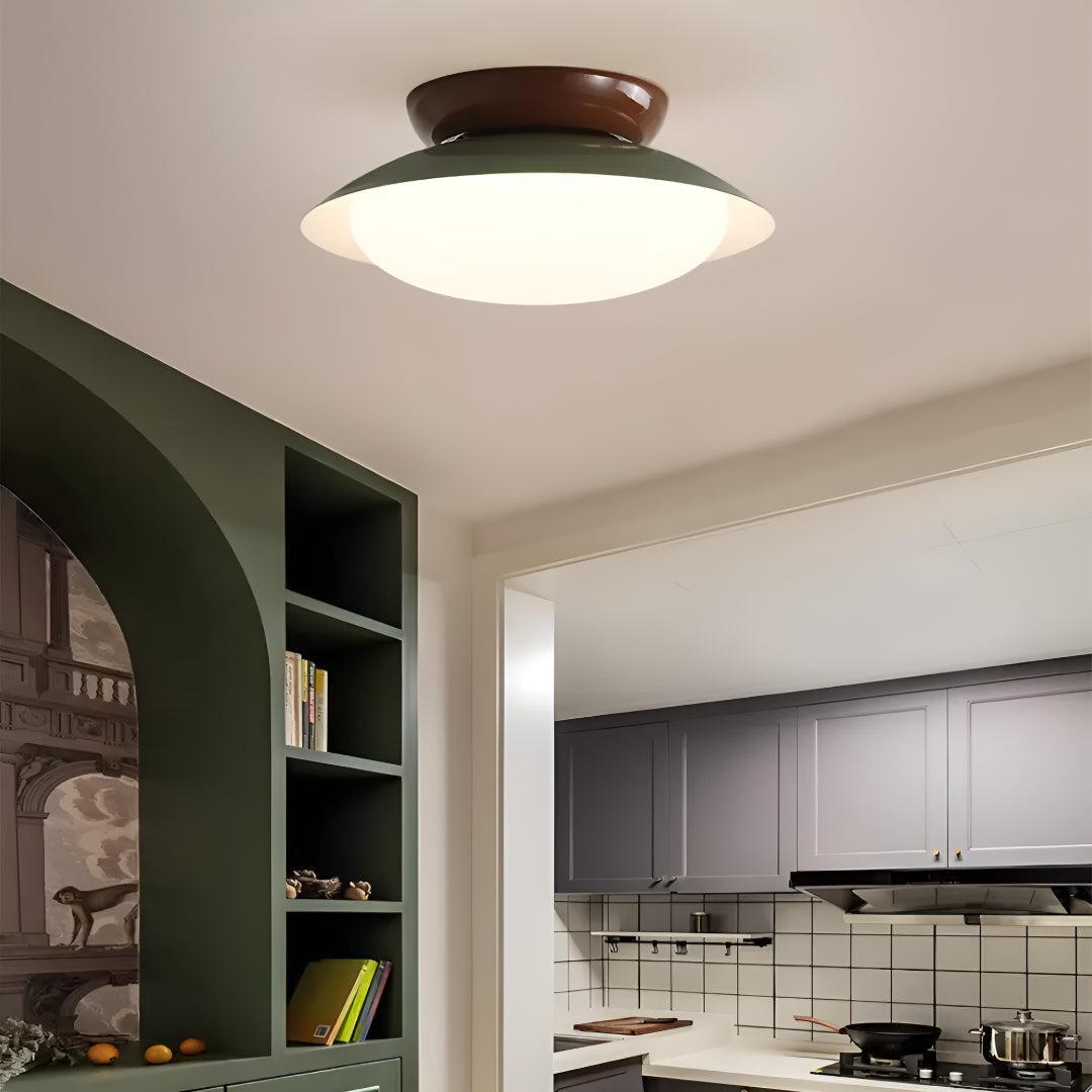 Plafondlamp Retro met Koepelvorm en Geïntegreerd LED