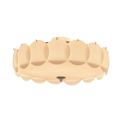 Plafondlamp Retro met Ronde Glazen Schijven en Metalen Bevestiging