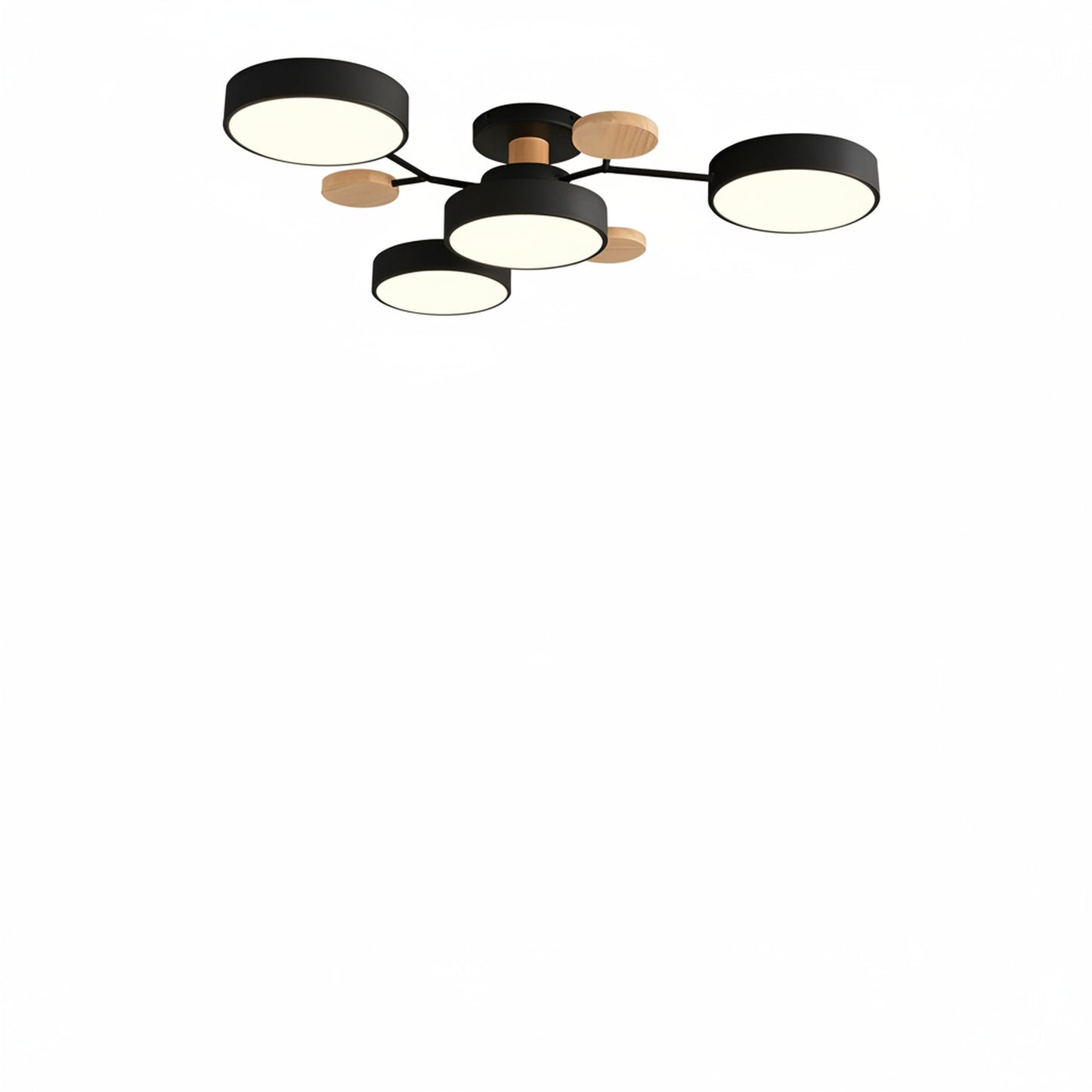 Plafondlamp Scandinavisch met Multi-Arm Design en Geïntegreerde LED