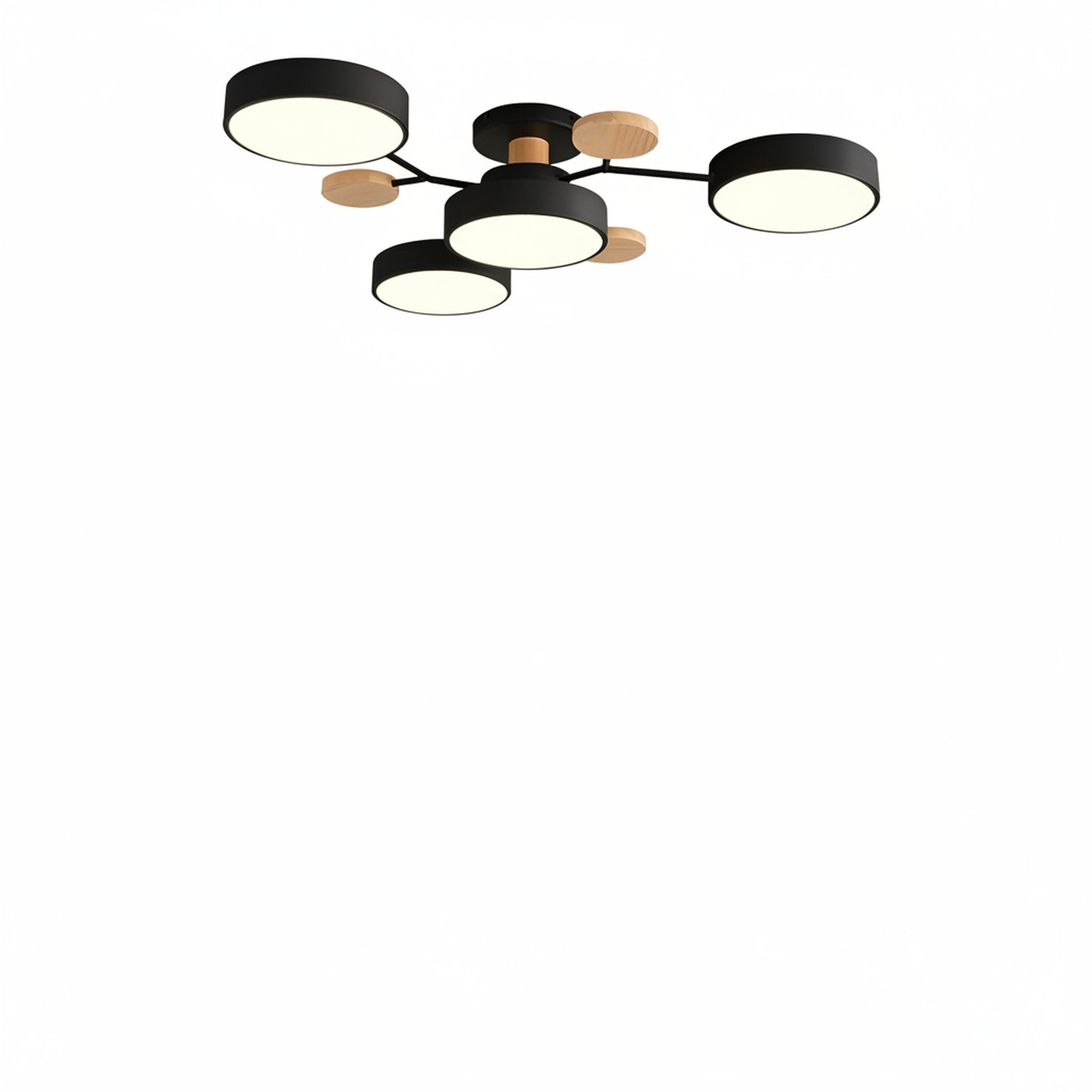 Plafondlamp Scandinavisch met Multi-Arm Design en Geïntegreerde LED