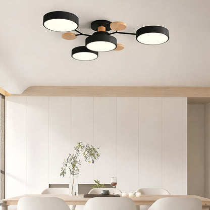 Plafondlamp Scandinavisch met Multi-Arm Design en Geïntegreerde LED