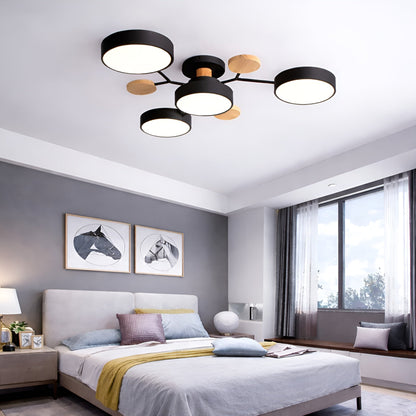 Plafondlamp Scandinavisch met Multi-Arm Design en Geïntegreerde LED