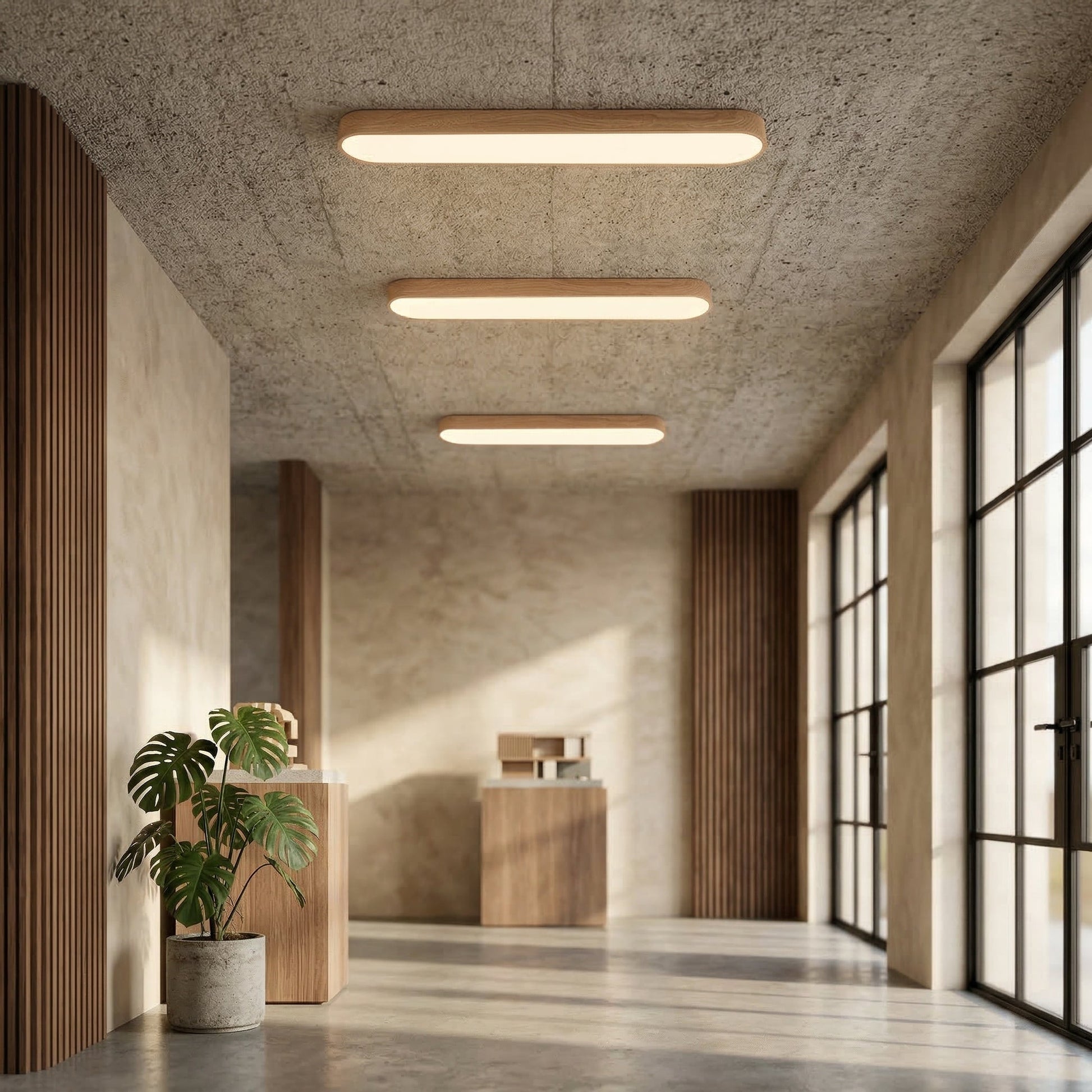 Plafondlamp Scandinavisch met Ovale Vorm en Driekleur LED