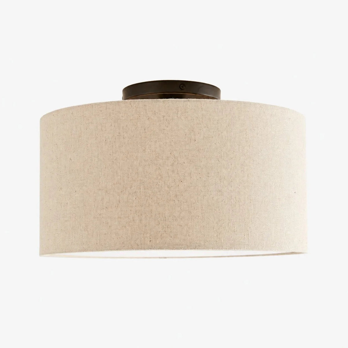 Plafondlamp Scandinavisch met Stoffen Kap en Ronde Trommelform